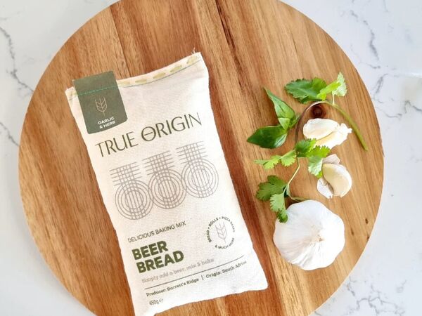True Origin Garlic and Herb beer bread