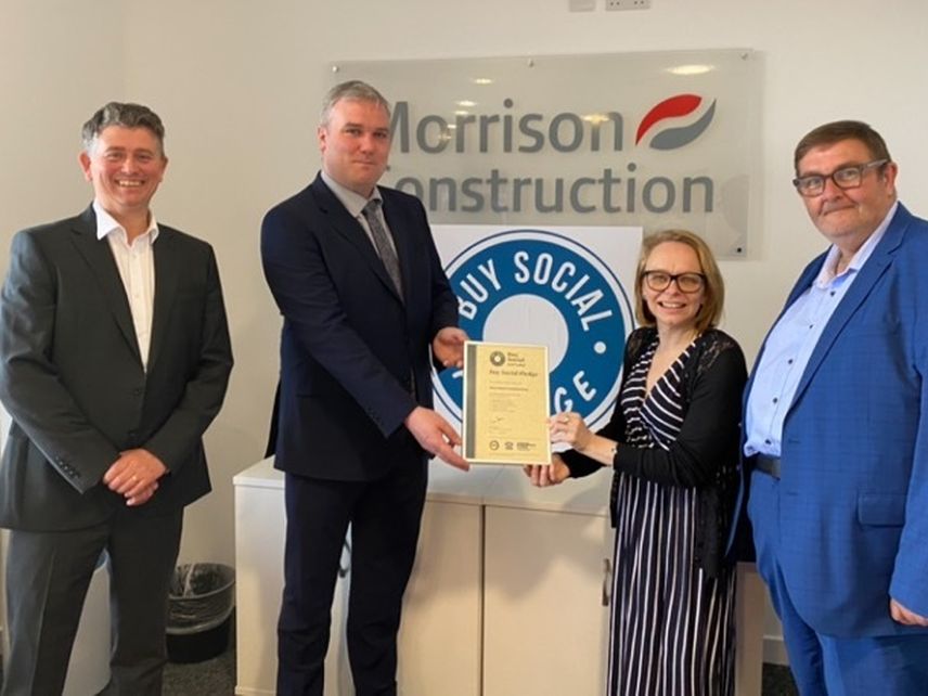 Tom Arthur MSP Morrison Construction Visit